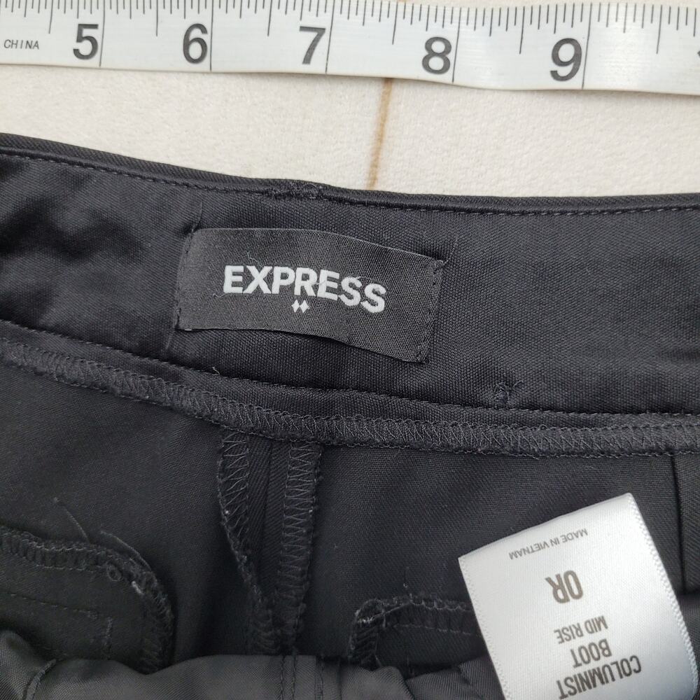 Express Columnist Boot pants bootcut mid rise bla… - image 5